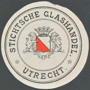 711467 Sluitzegel van de Stichtsche Glashandel, [Groothandel in Spiegel- en Vensterglas Stoomglasslijperij, ...